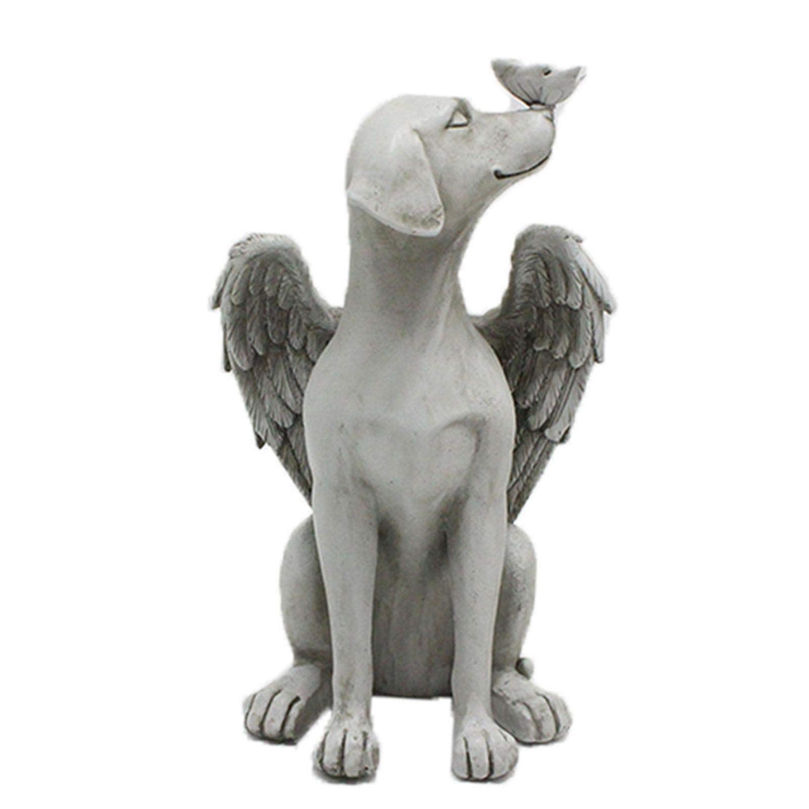 LKEREJOL Angel Dog Memorial Statue, free size, As Picture Show