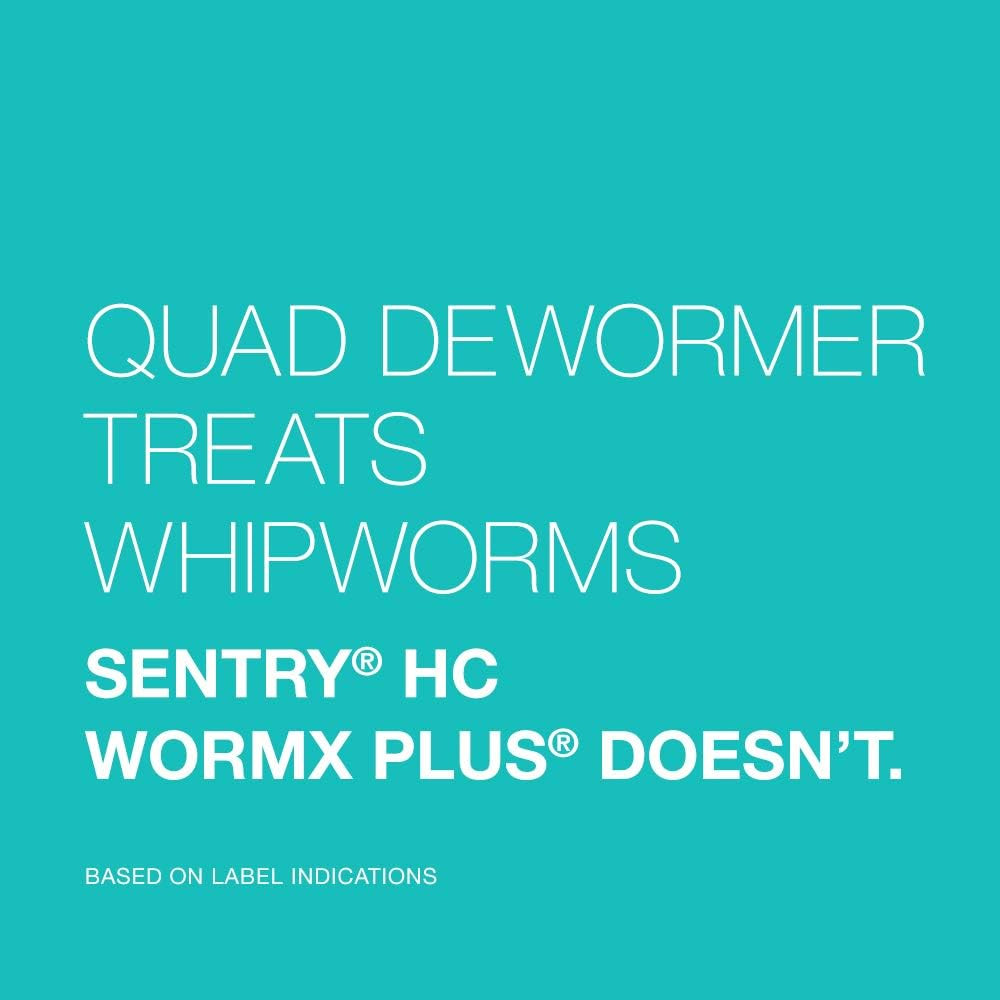 Chewable Quad Dewormer for Large Dogs, 45 Lbs and Over, 2 Chewable Tablets