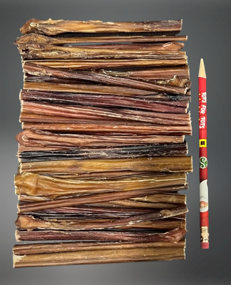 50 – 6″ USA MADE Thin Beef Jr Bully STICKS Dog Treat Chew Natural Pizzle Steer
