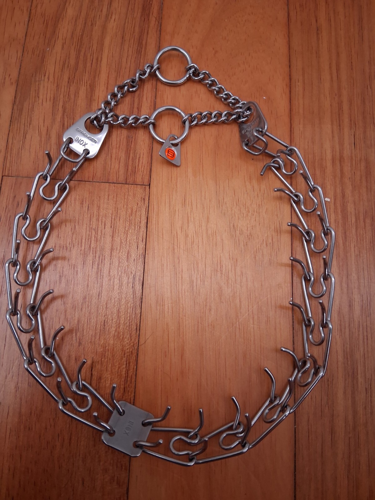 Herm Sprenger 2.25mm Stainless Steel Prong Collar – NOT USED – Extra Links