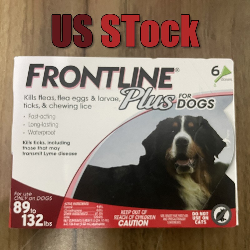 FR0NTLINE PLUS For Dogs 6 Doses (XL) 89-132 LBS -Exp 04/2028 (EPA Approved)