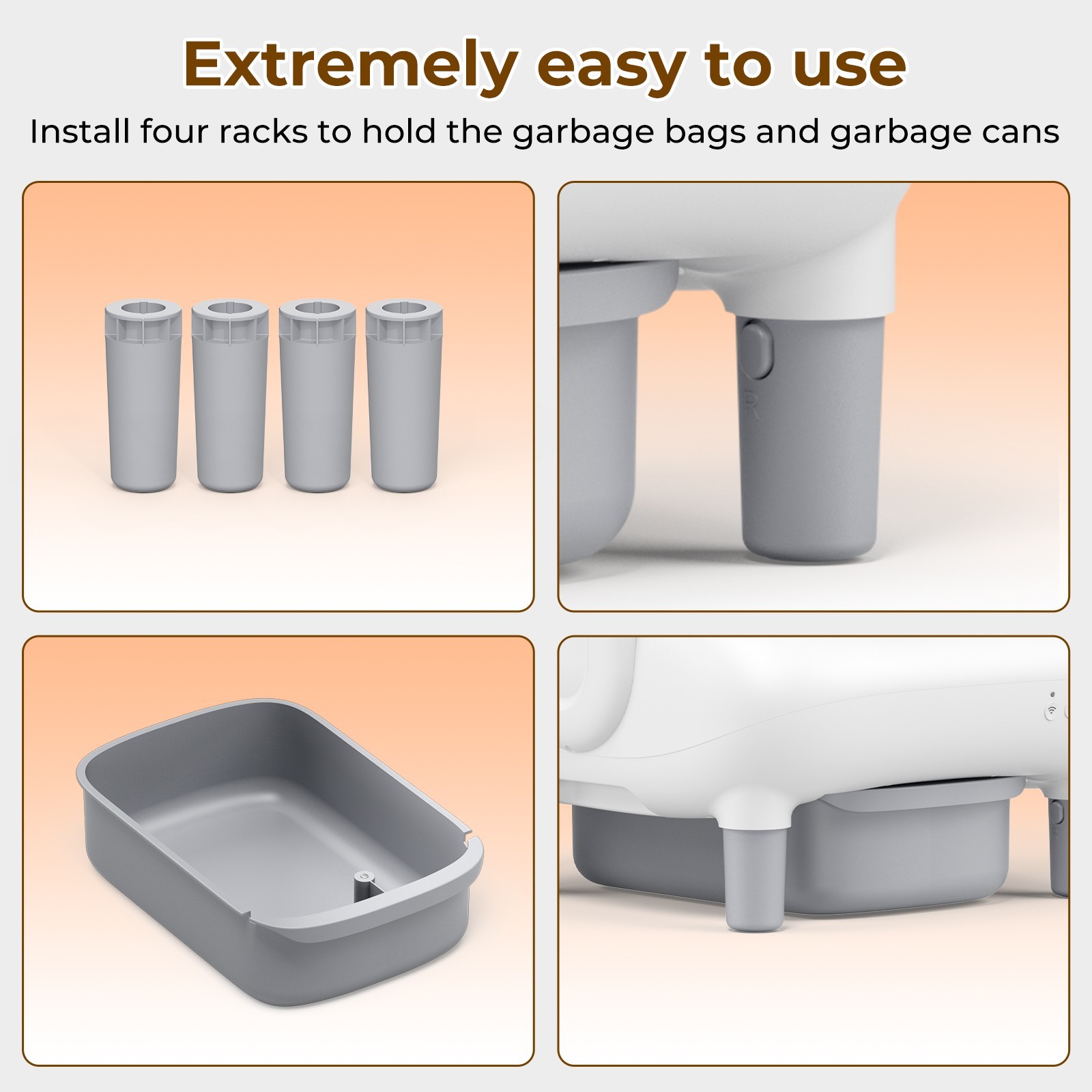 Used Smart Self-Cleaning Cat Litter Box App Control for Cats Quiet and safty