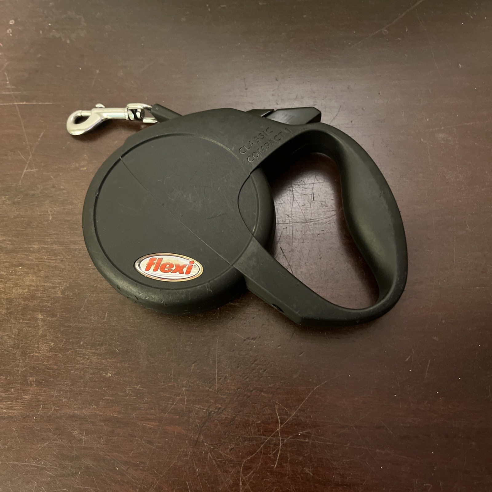 Flexi Classic Compact Black Retractable Dog Leash 16 Ft 44 lb Made Germany