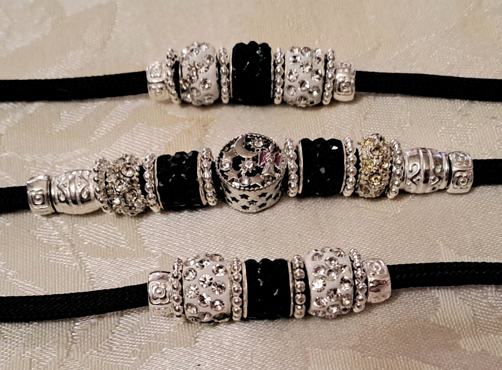 New Beaded Dog Show Lead & slip collar set,ritzy,any color/size,advise neck size