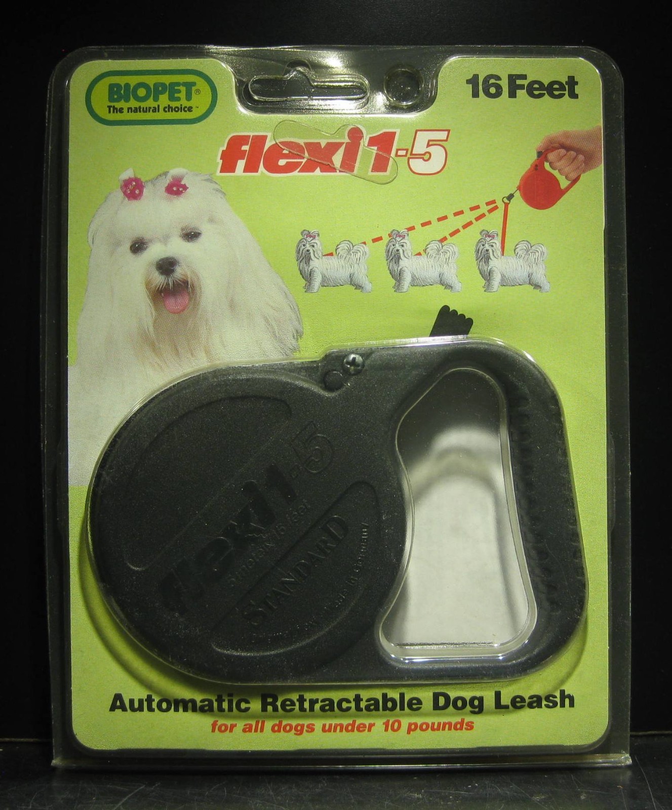Flexi 1-5 Cord Retractable Leash 16 feet for All Dogs Under 10 lbs