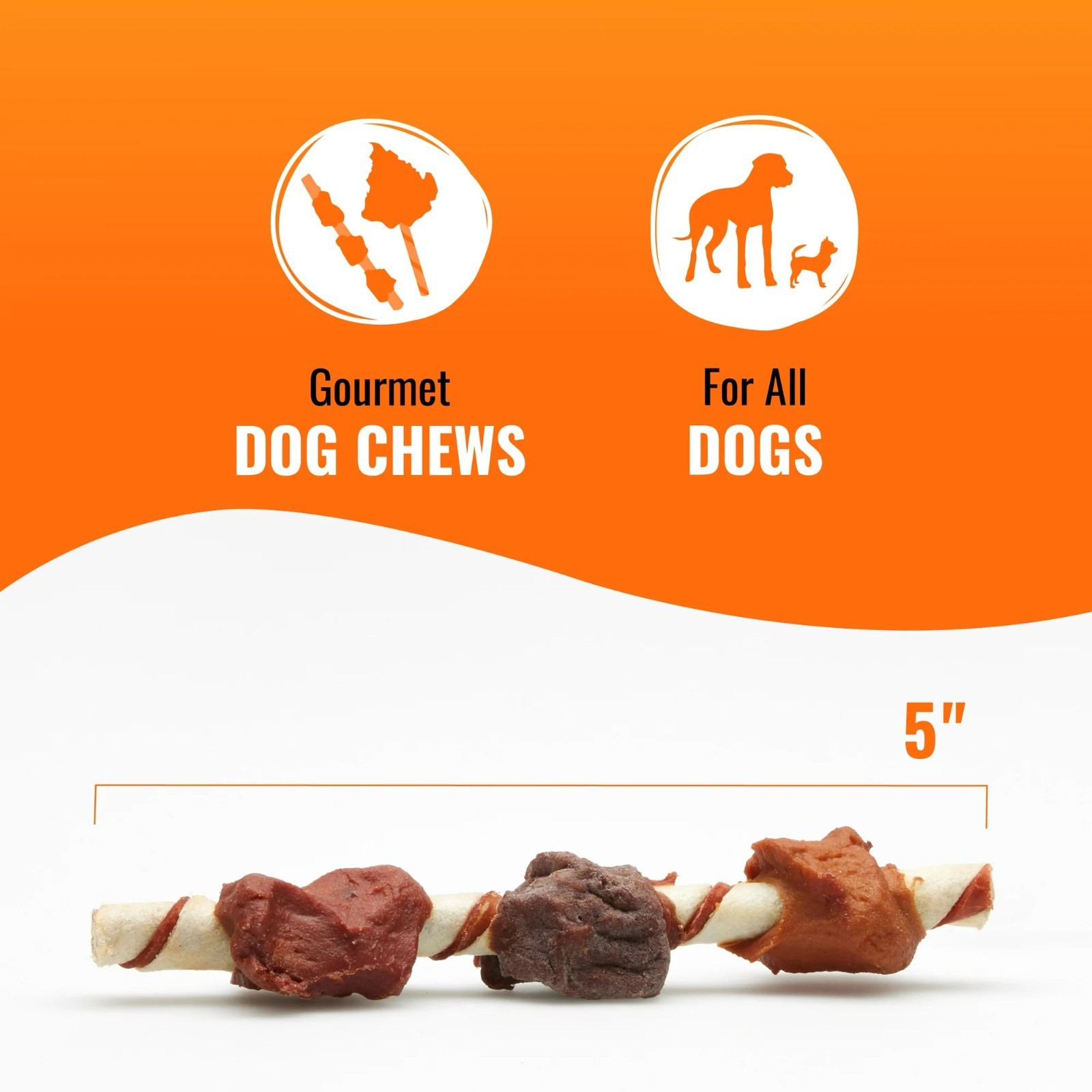 Good ’n‘ Fun Triple Flavor Kabobs, Rawhide Chews for All Dogs, 48 oz