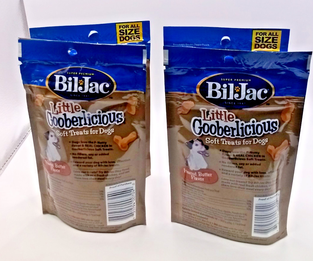 Bil Jac Little Gooberlicious Peanut Butter Dog Treats Soft Training Snacks 4x4oz