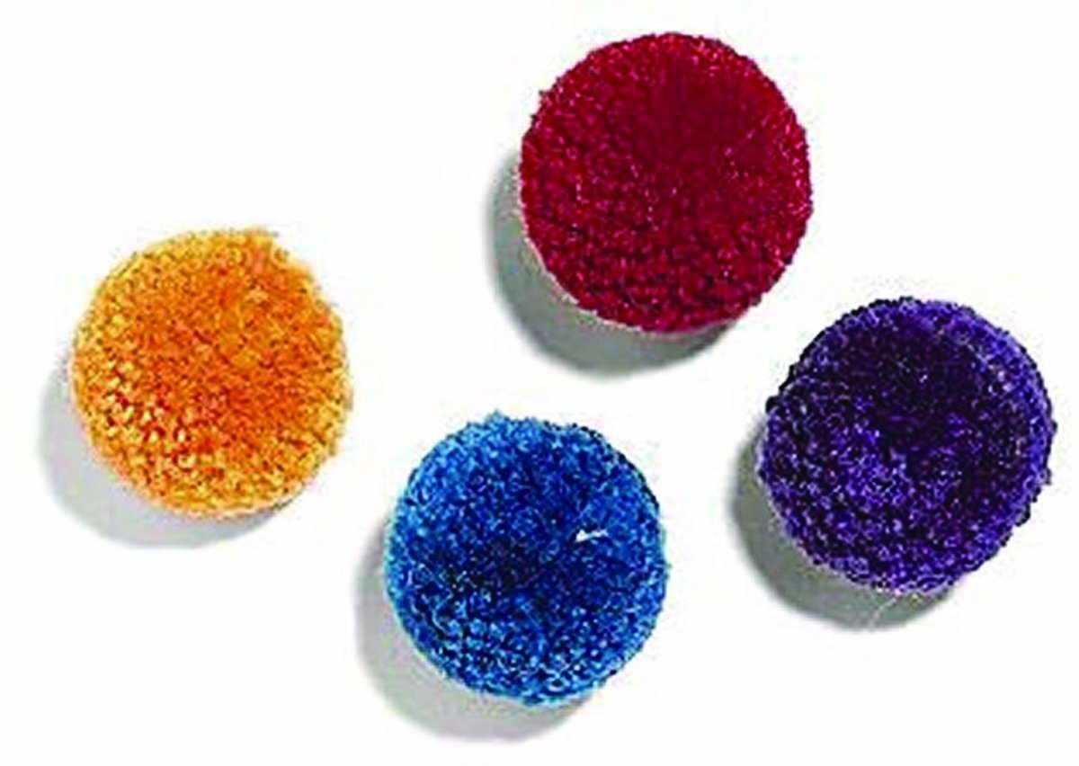 Wool Pom Poms CatNip Cat Toy Interactive ball Assorted