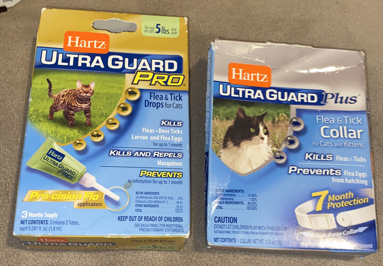 Hartz Ultra Guard Pro Flea & Tick Drops *3 Treatments + Hartz Flea & Tic Collar
