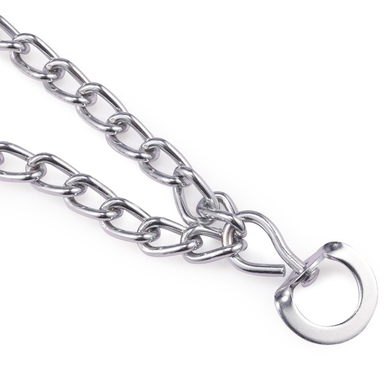 Metal Steel Dog Pinch Prong Choke Chain Collar Training Guardian Gear Adjustable