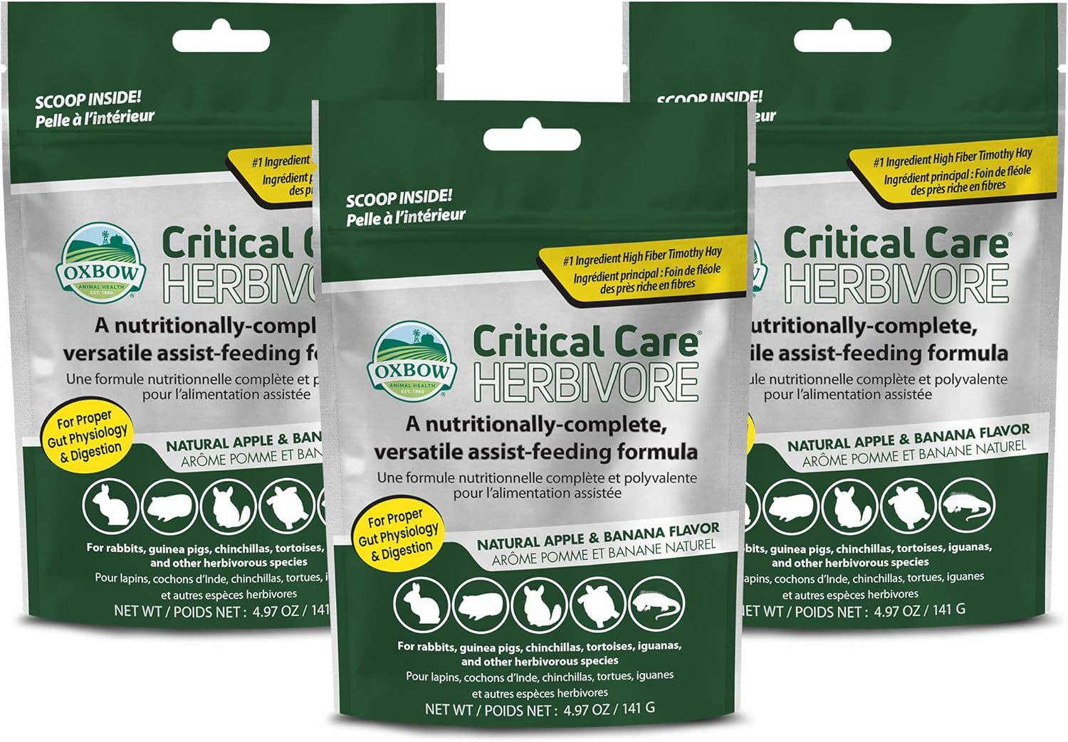 Critical Care Herbivore Assist Feeding Formula for Rabbits & Guinea Pigs, High F