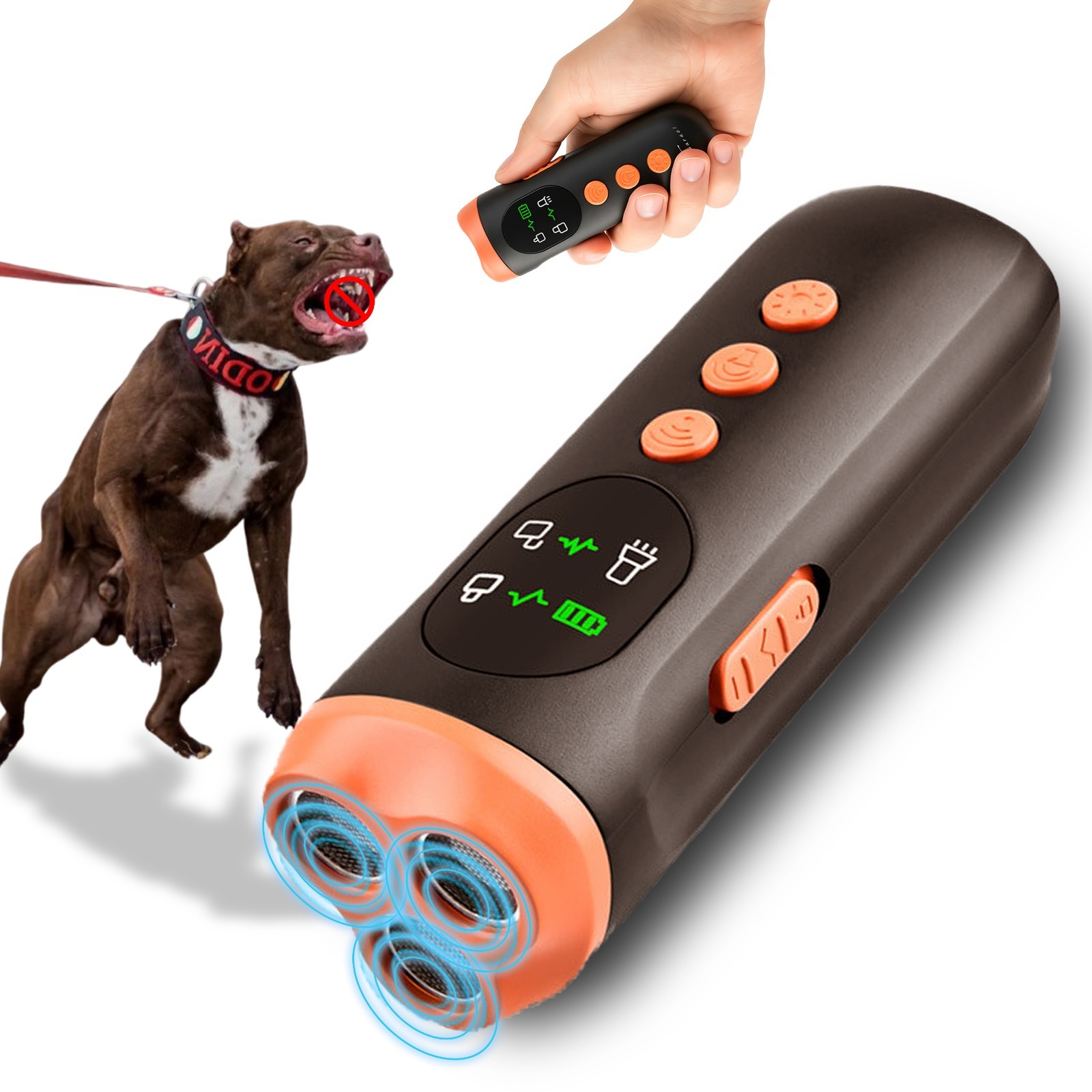 Tsarasi® Ultrasonic Dog Bark Control Device Anti Bark Trainer Rechargeable