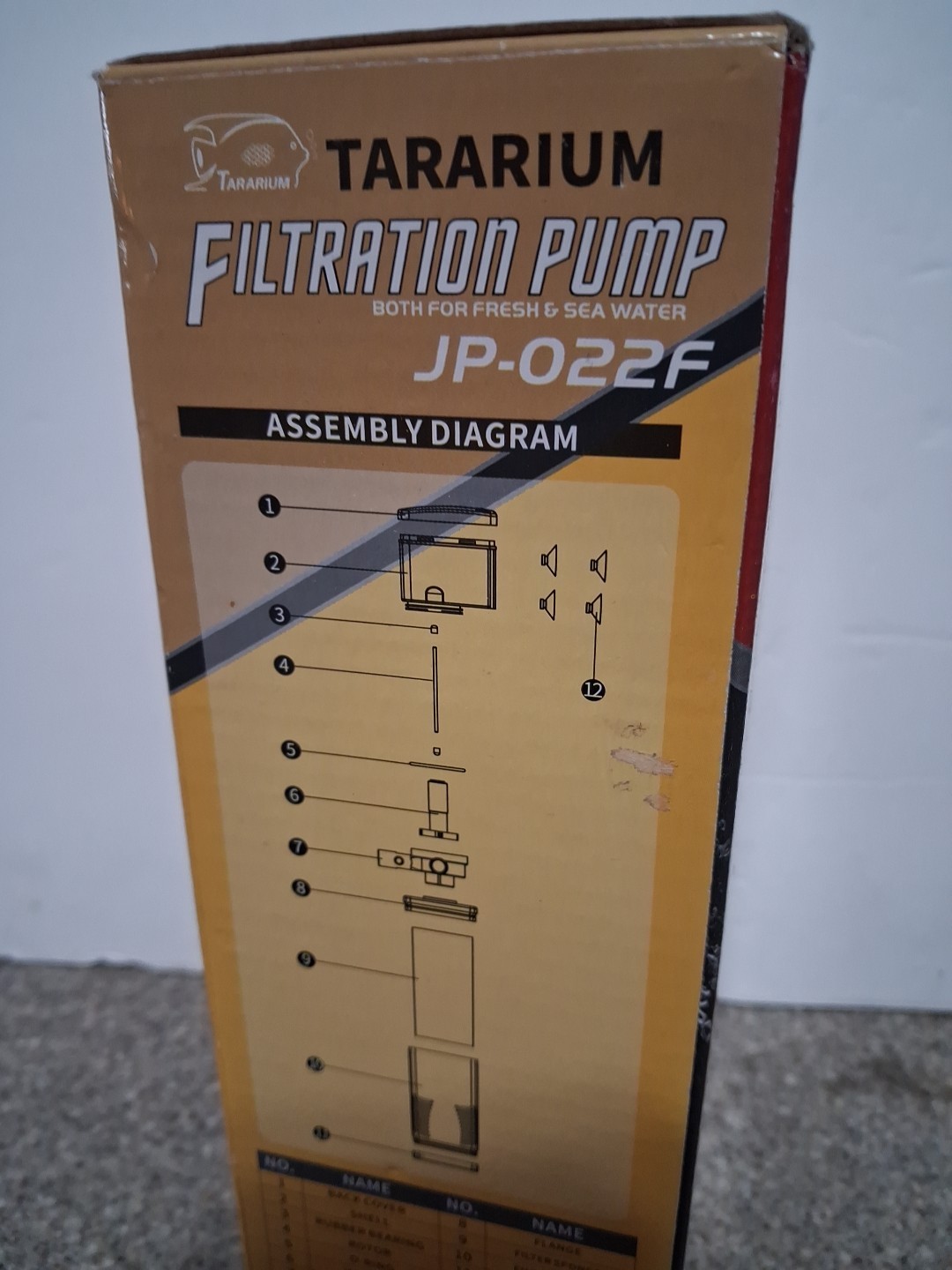 TARARIUM Filtration Pump JP-022F Freshwater & Sea Water