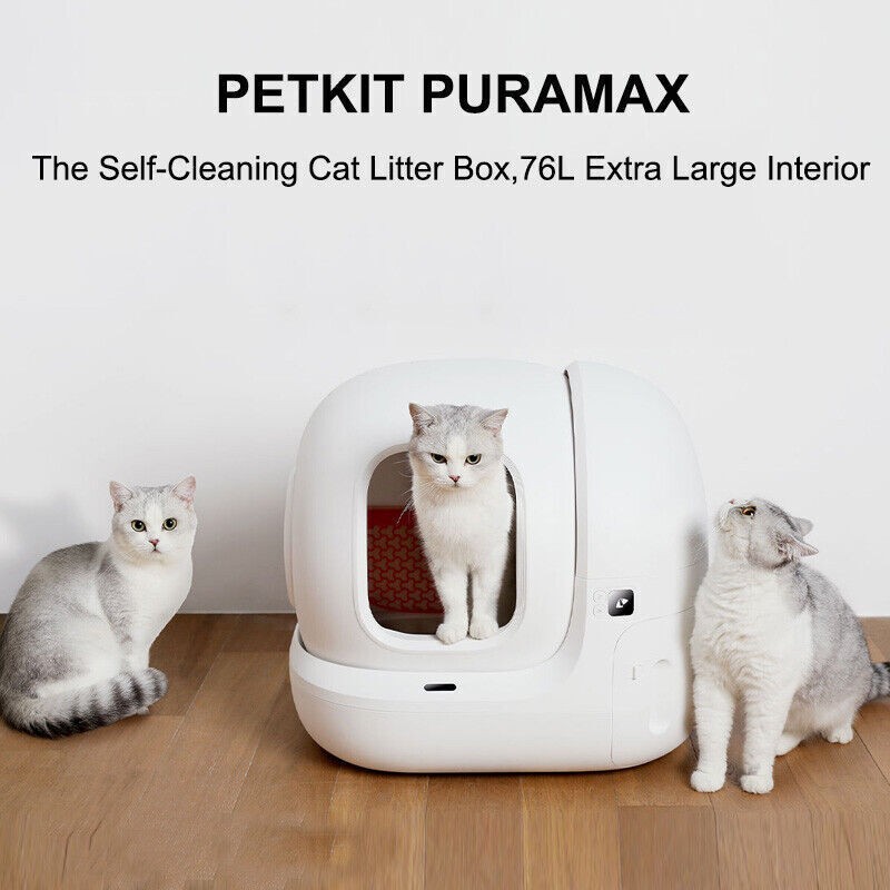Automatic Self-Cleaning Cat Litter Box XL-Capacity for Multiple Cats App Control