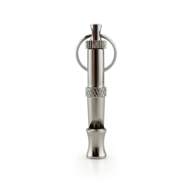 Stainless Steel Dog Whistle Adjustable Bark Control Training Puppy Genuine