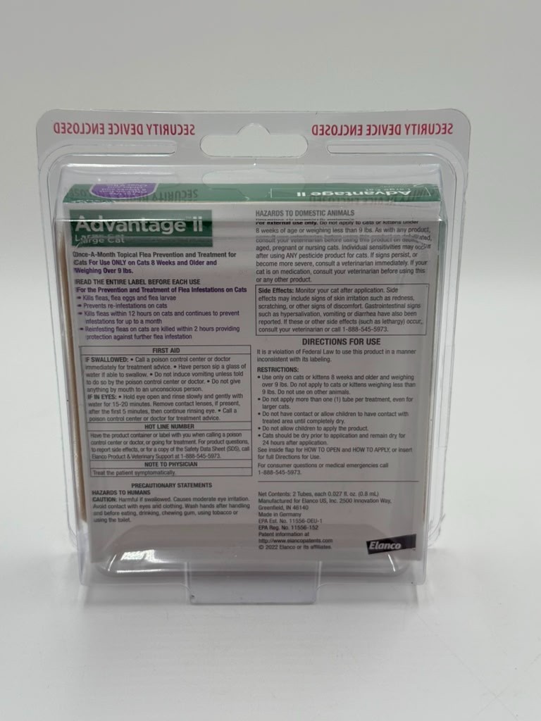 Elanco Advantage Spot-On Flea Treatment for Cats & Dogs | 2-Dose Pack