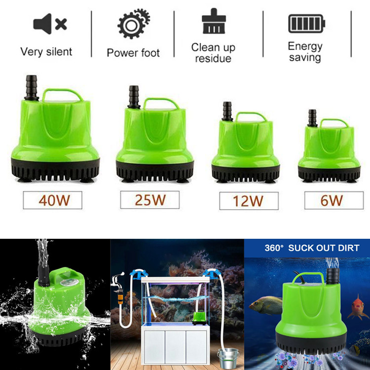 Submersible Water Pump for Pond Aquarium Hydroponics Fish Tank Fountain