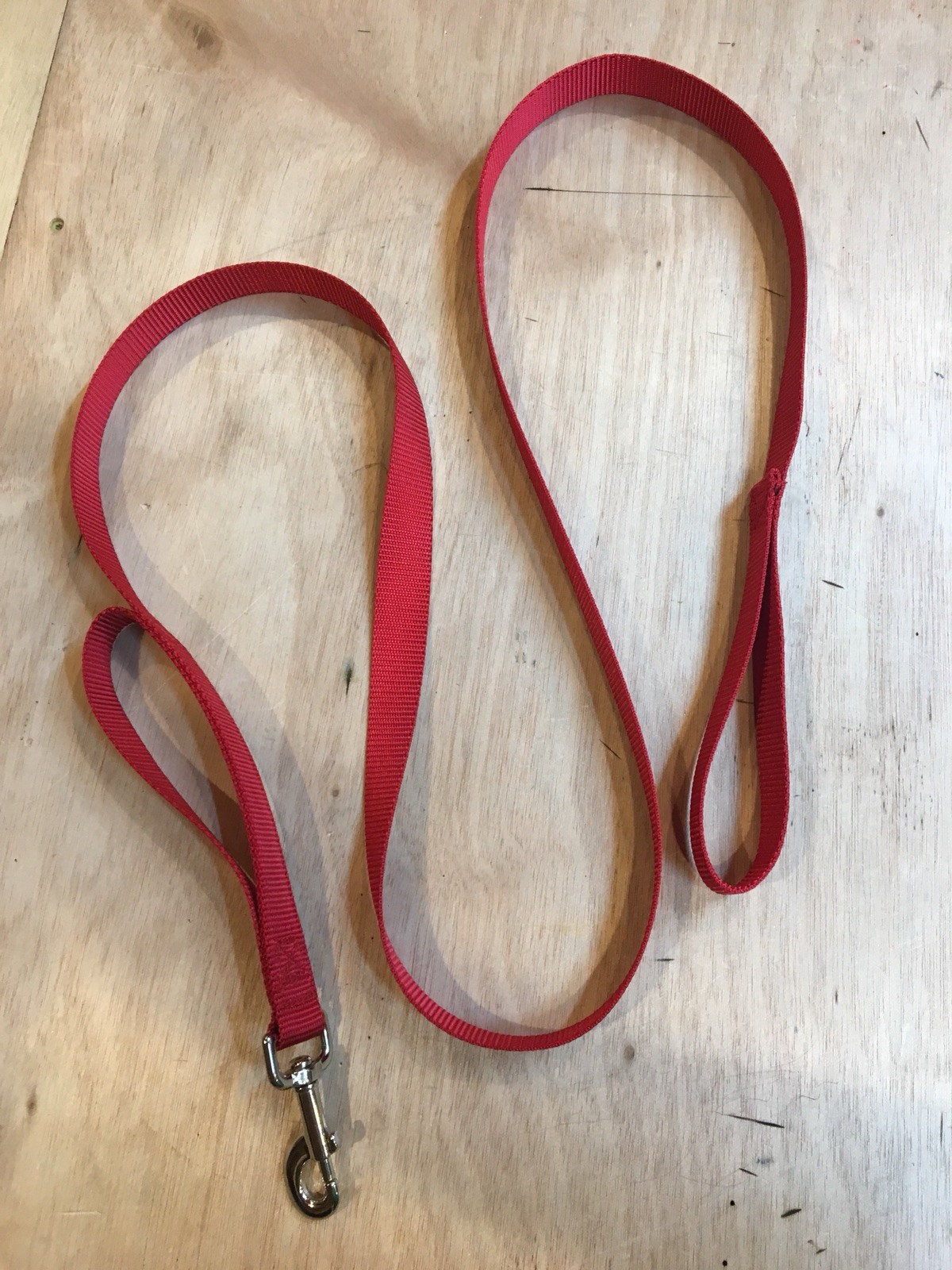 6 Ft 1″ Wide Double Loop Red Nylon Webbing Made in USA Heavy Duty Tuff