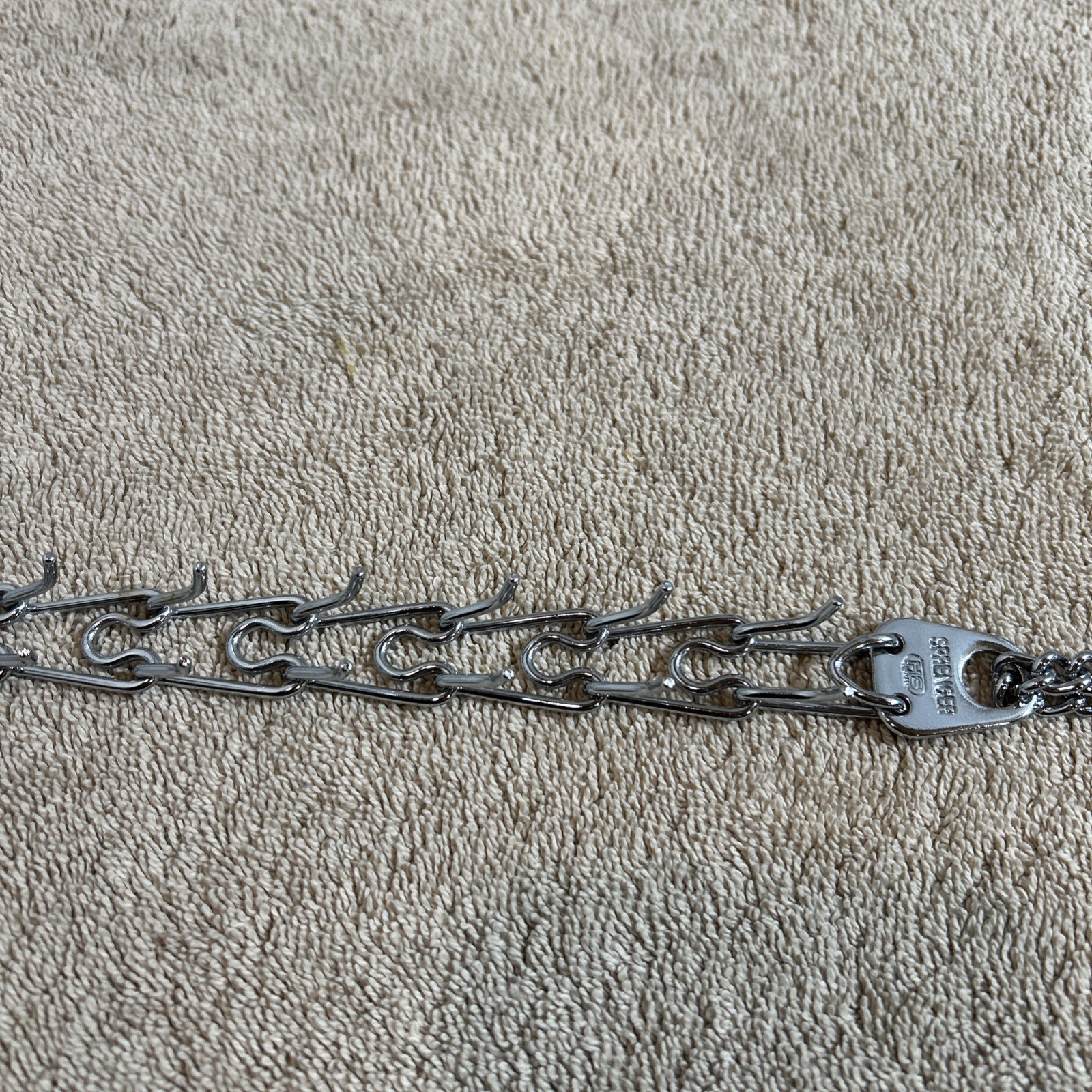 Small Sprenger Chrome Plated Steel 11 Prongs Dog Training Collar No-Pull 16″