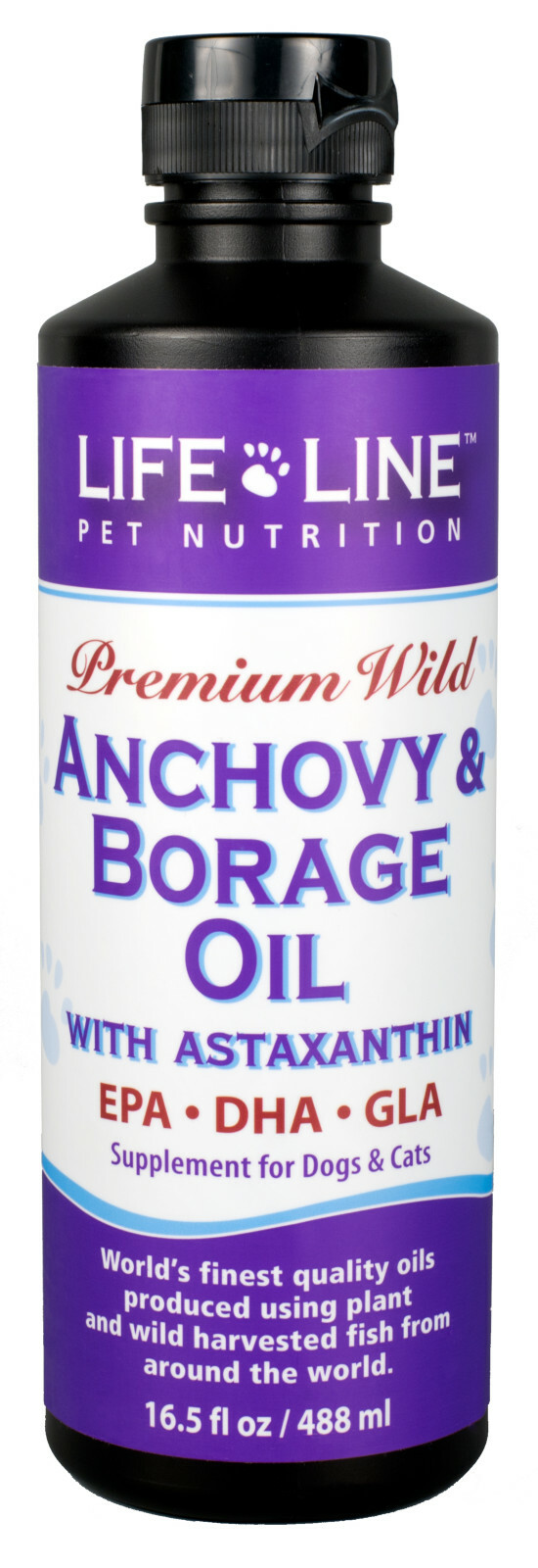 Life Line Pet Anchovy + Borage Oil with Astaxanthin for Pets