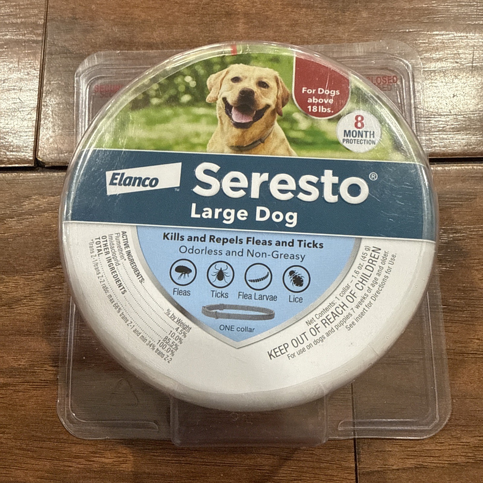 Seresto Flea Tick Collar Large Dogs Over 18 lbs 8 Month Protection 🔥NEW🔥