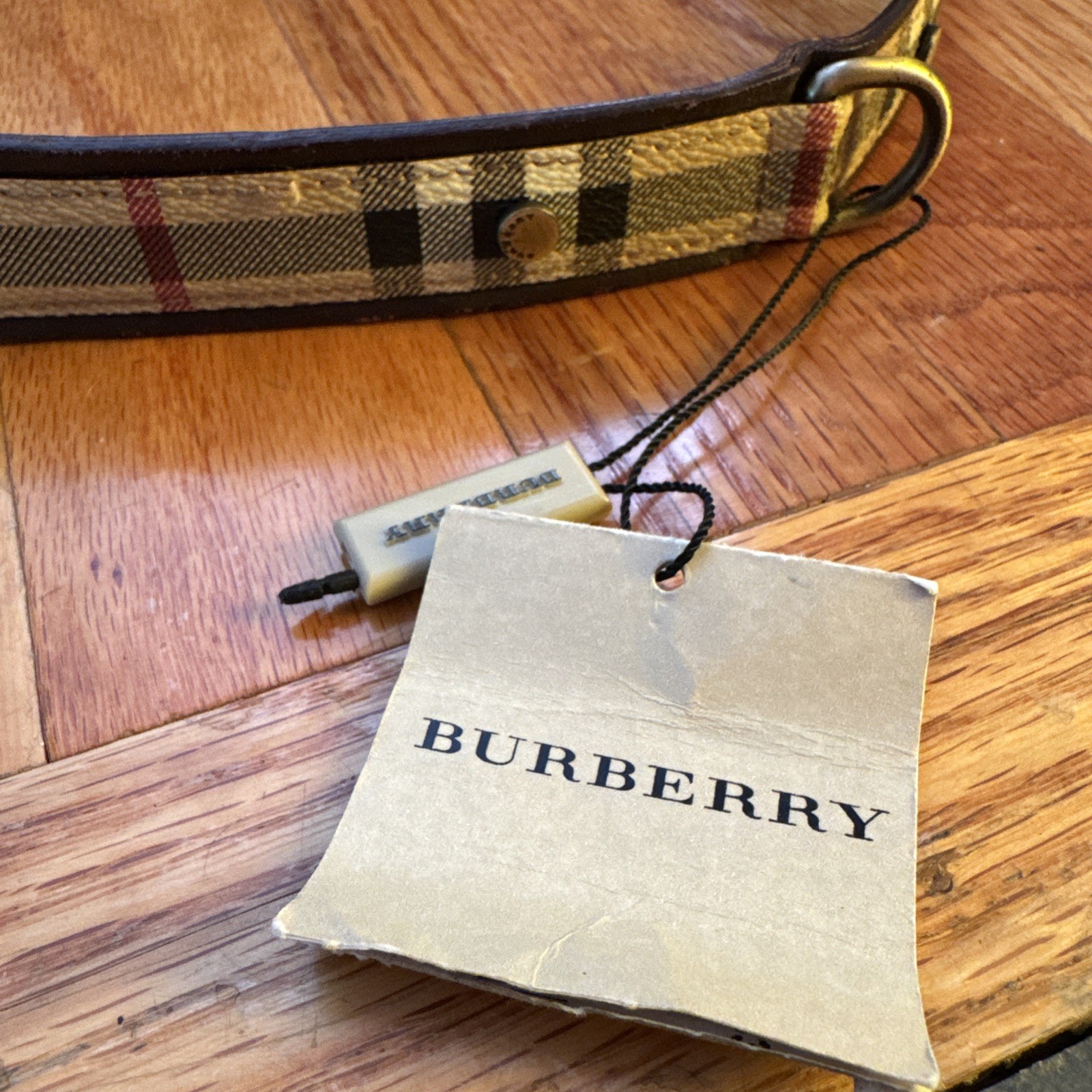 Burberry Dog / Cat Collar Brown Leather Check Product #11642631