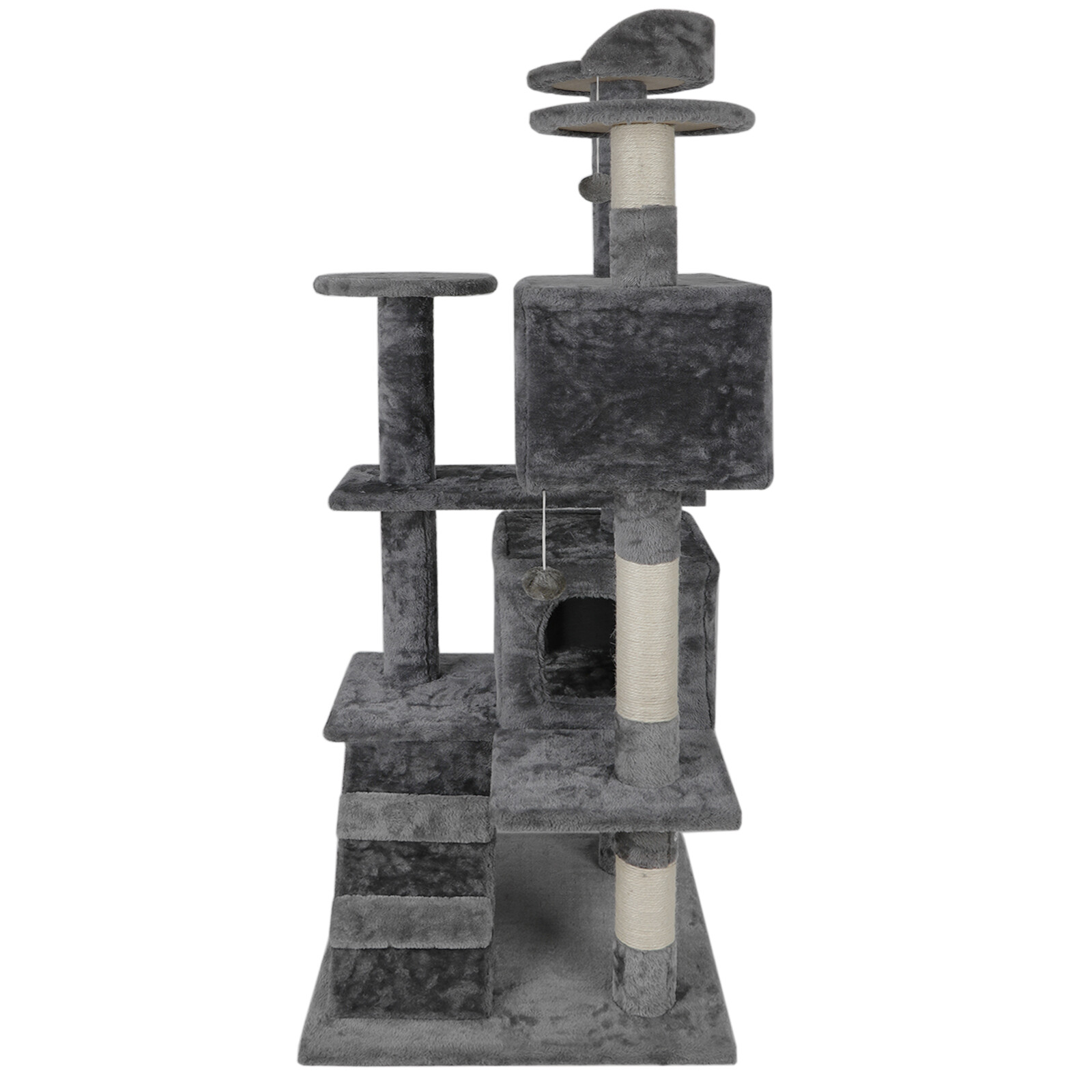 Activity Center 53″ STURDY Cat Tree Tower Large Playing House Condo For Rest