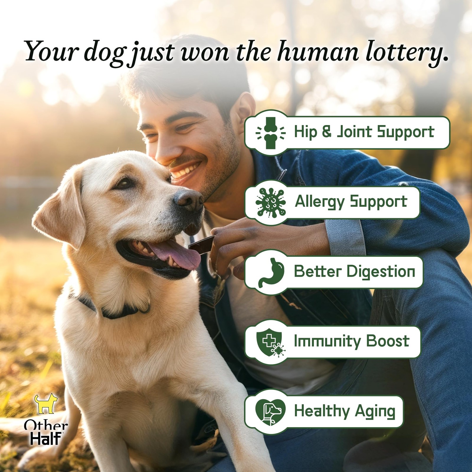 Other Half Everyday – Dog Multivitamin Supplement – Daily Joint, Gut, Allergy…