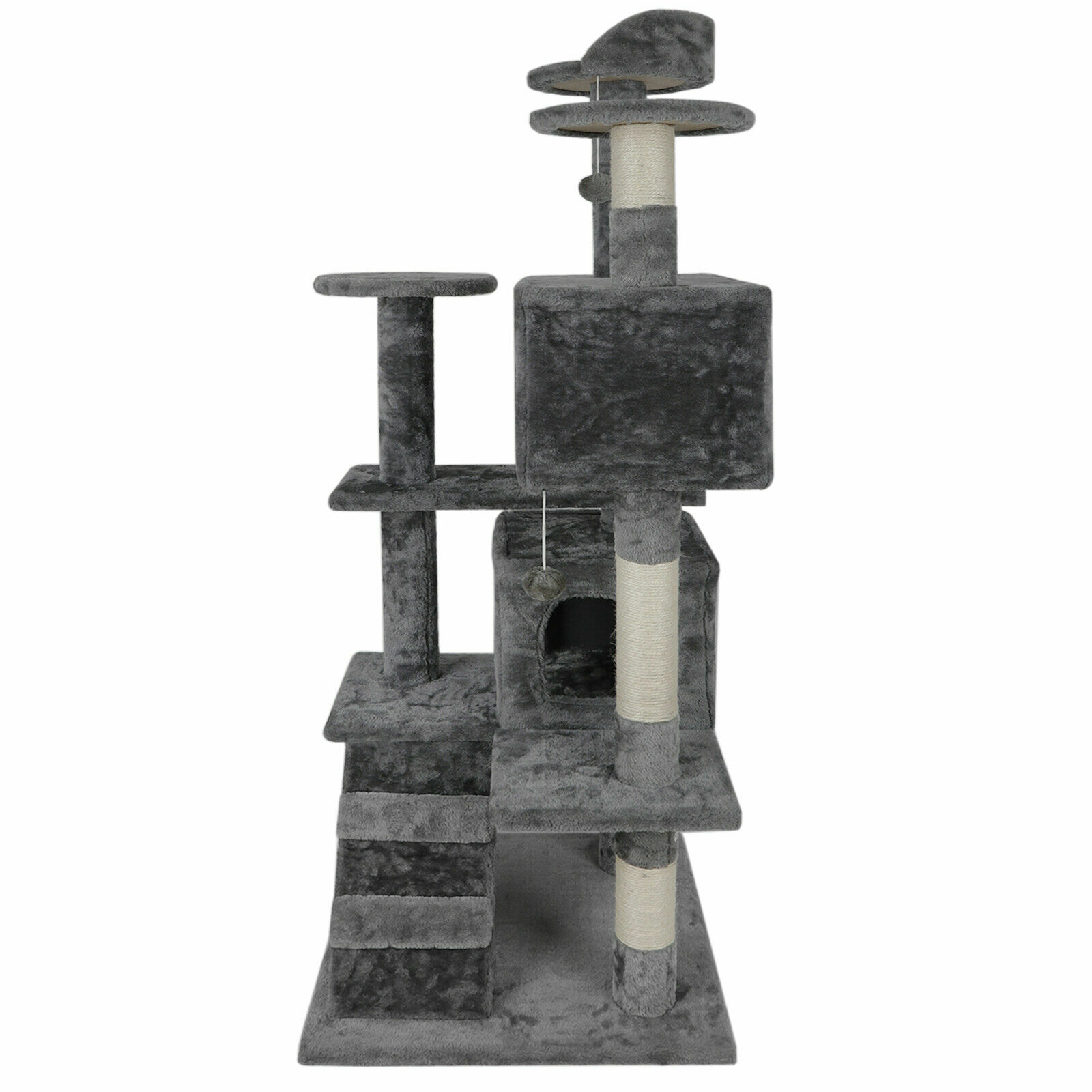 Cat Tree Tower 55″ STURDY Activity Center Large Playing House Condo For Rest