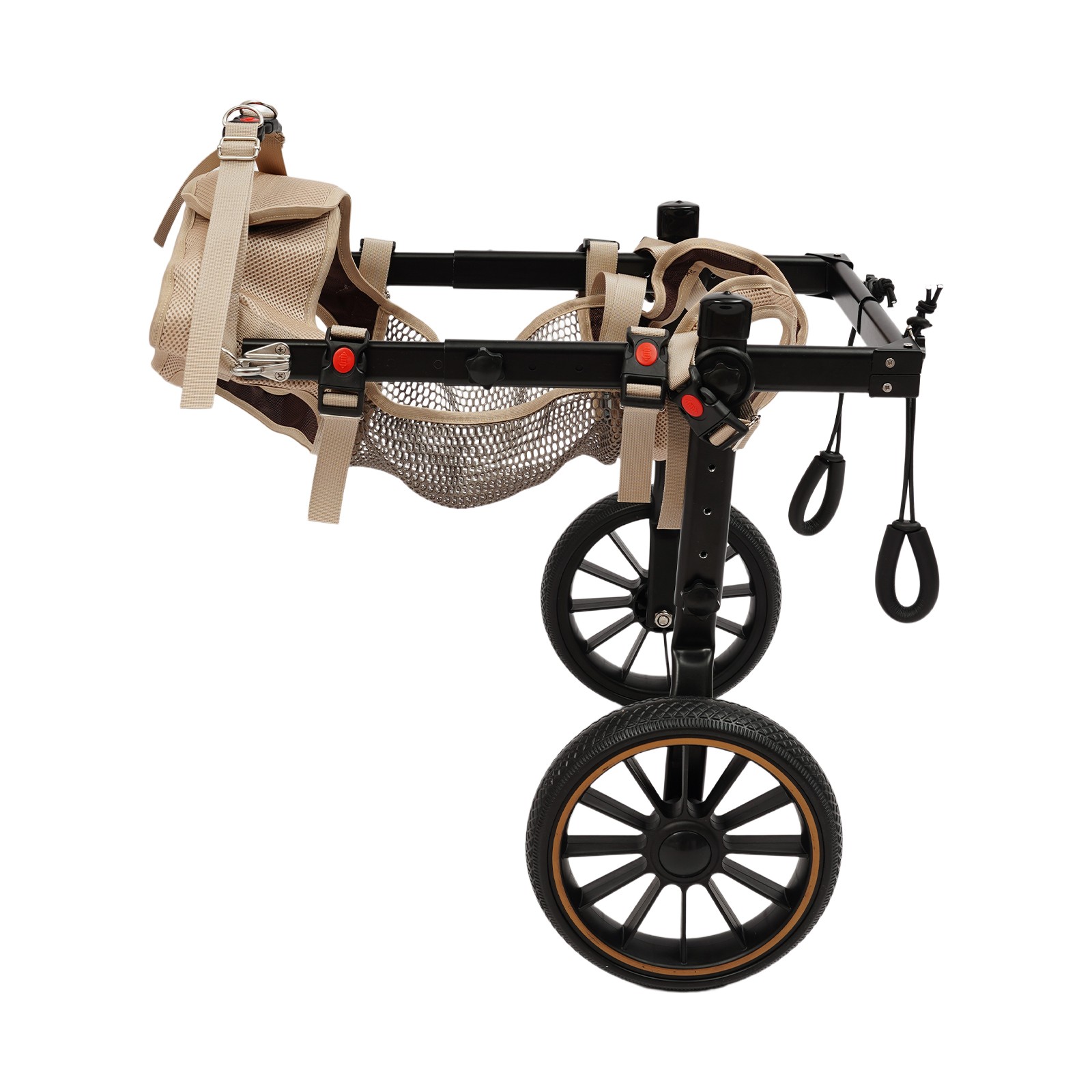 2-Wheel Dog Wheelchairs for Back Legs Adjustable Pet Rehabilitation Walking Aid