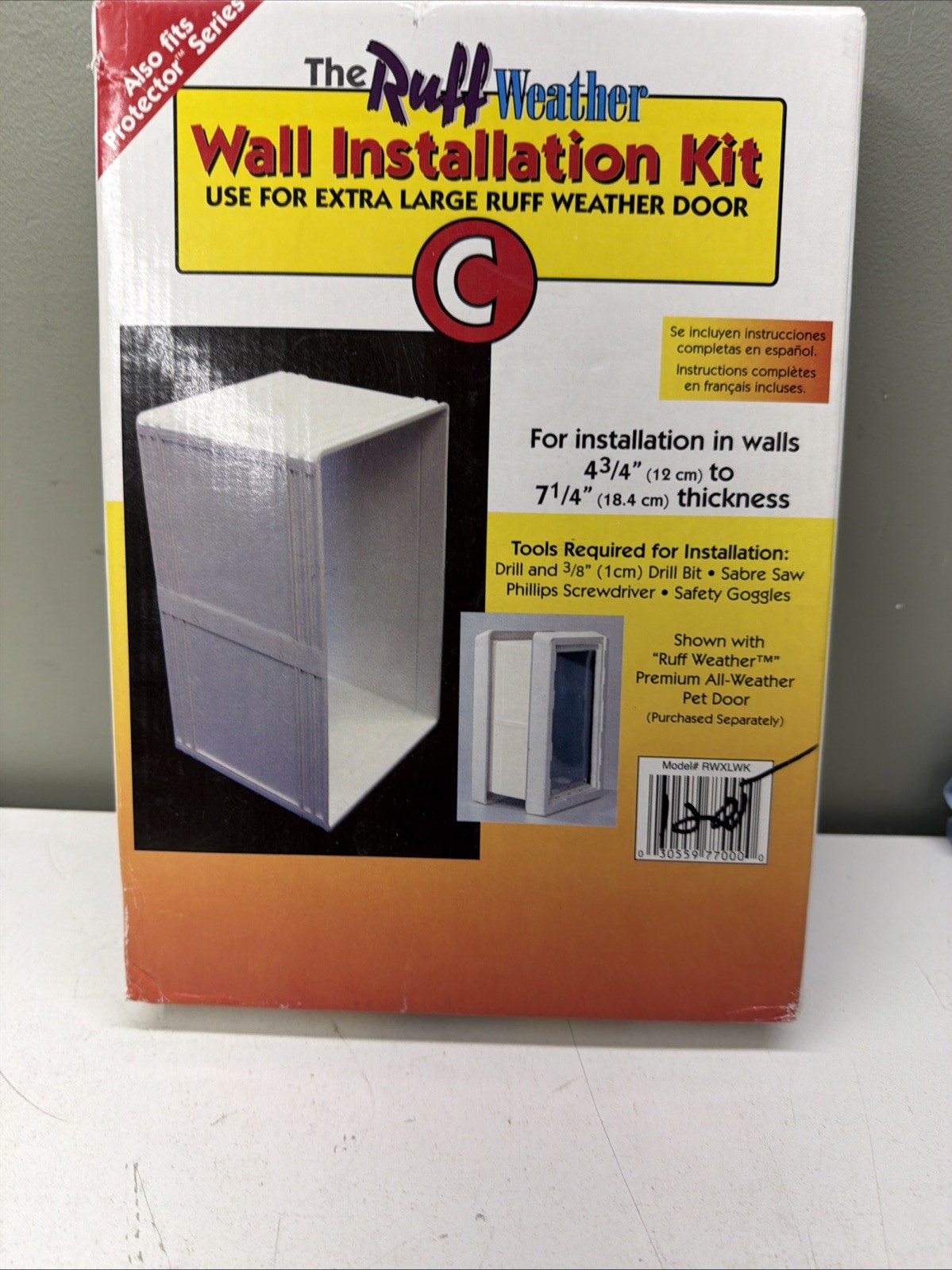 Ideal Pet Products RWXLWK Ruff Weather Xtra Large XL Wall Kit 4 3/4″ x 7 1/4″