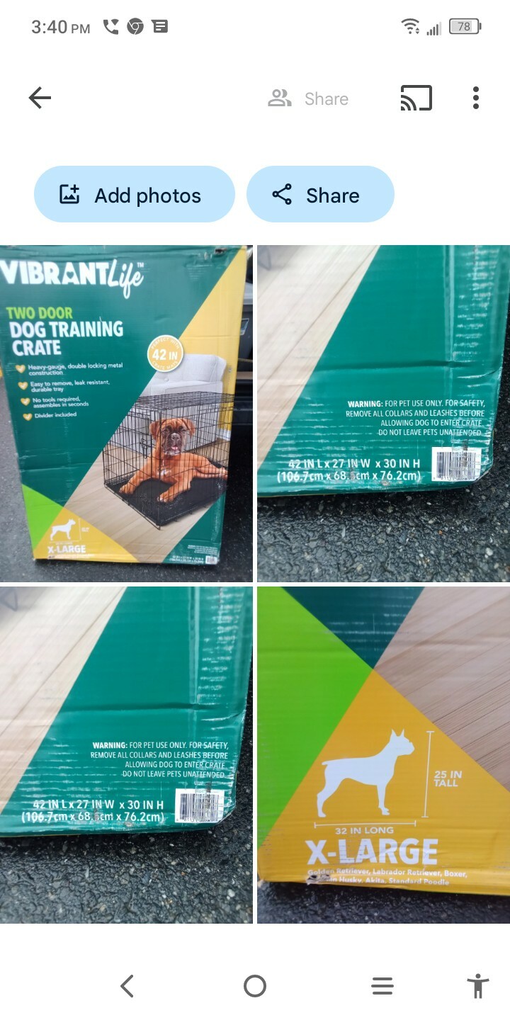Pets & Animals All Sizes Training Crate. Looking To Sell And Buyer Pickup…