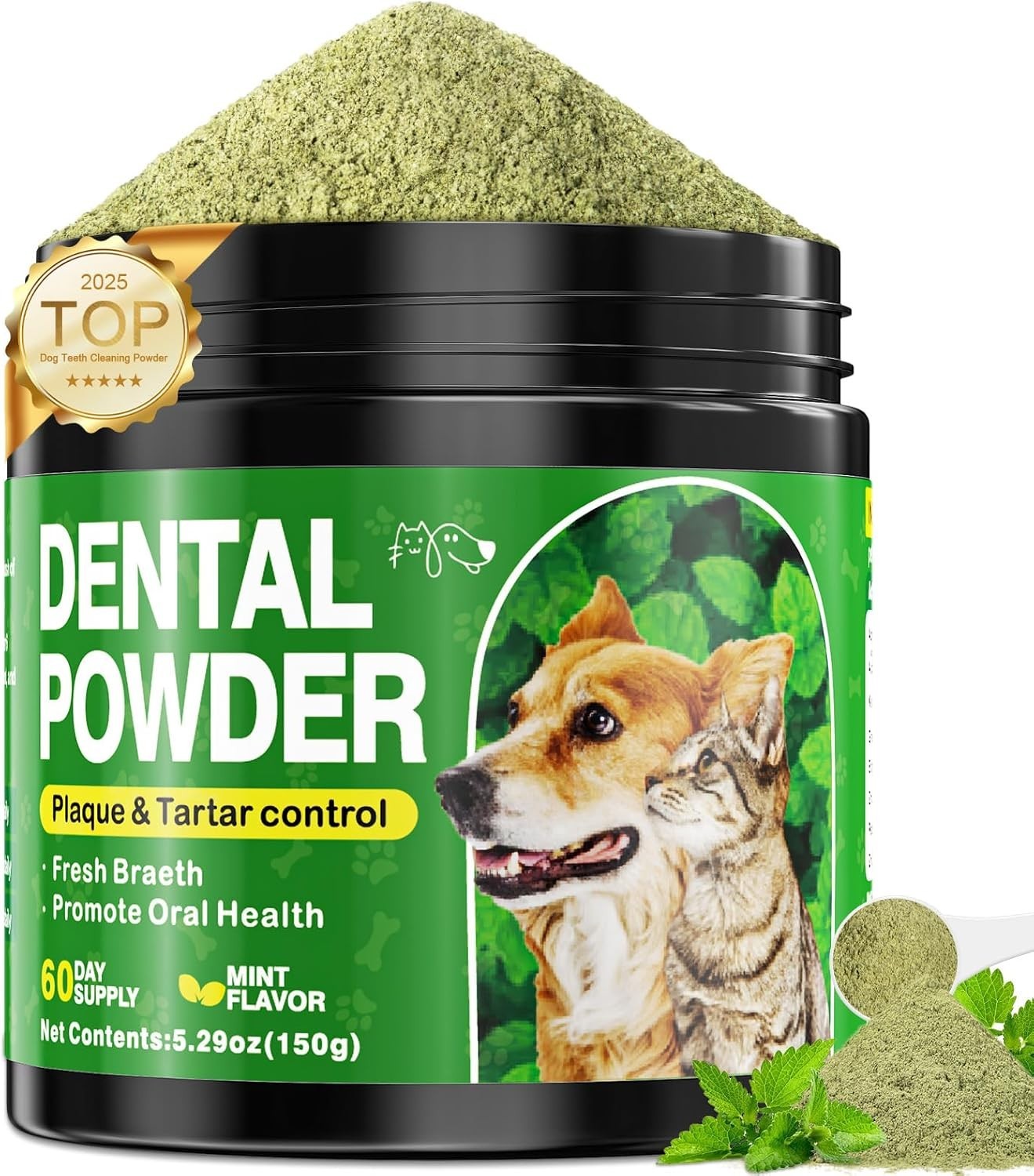 Pet Dog Cat Dental Powder Teeth Cleaning Plaque Tartar Remover 150g FROM USA