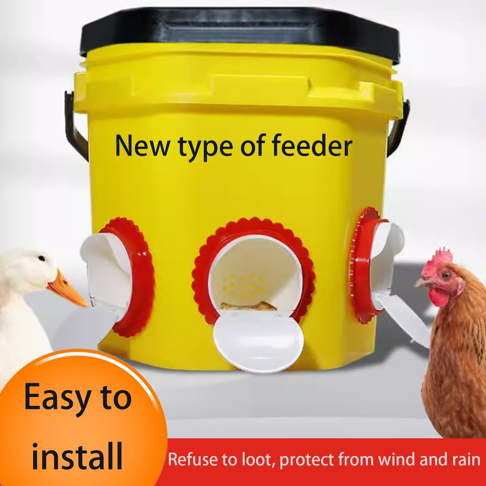 10pcs Chicken feeder Automatic Feeders No Waste port for feeding