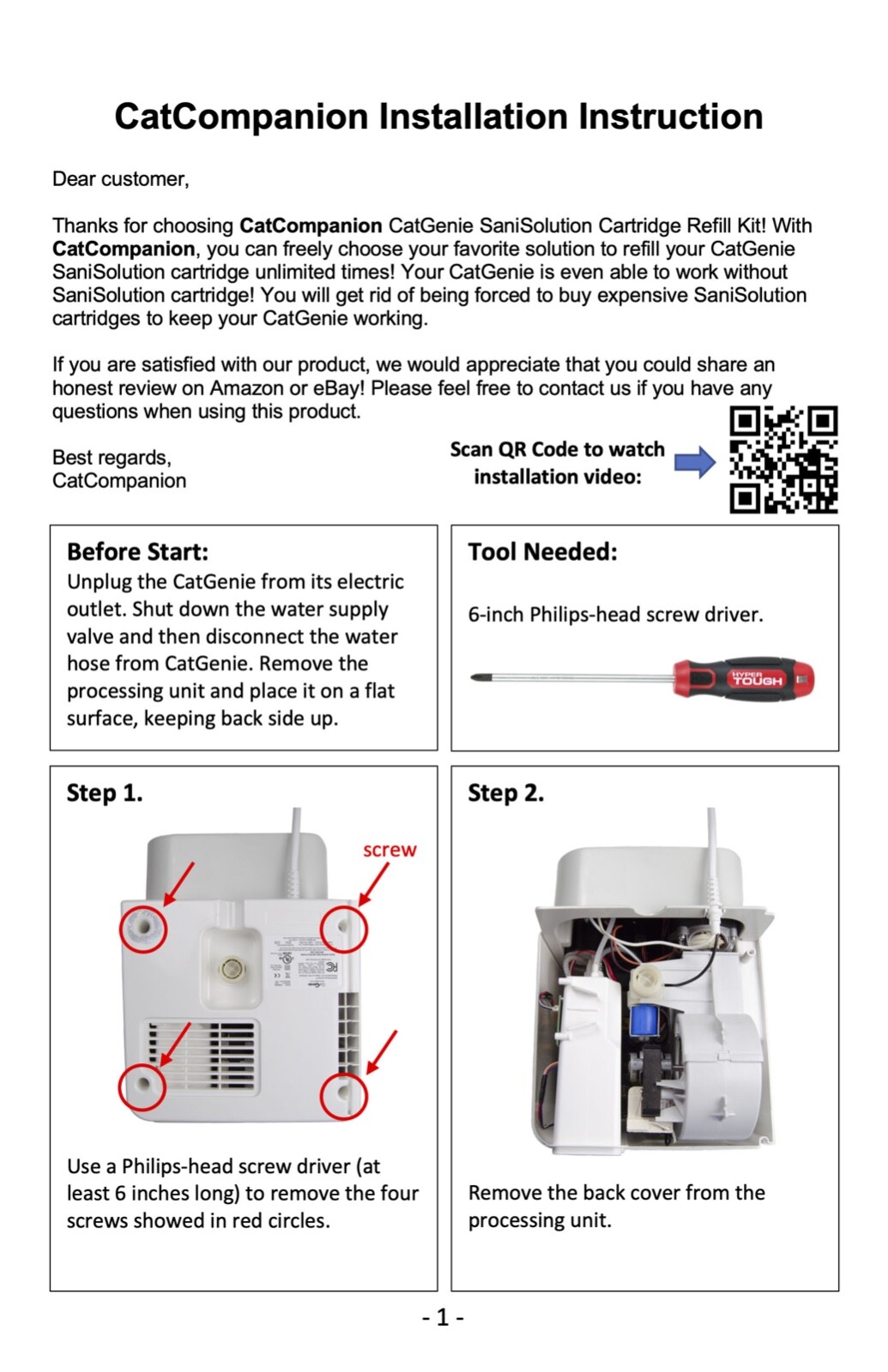 CatGenie 120 SaniSolution Cartridge Refill Kit – CatCompanion