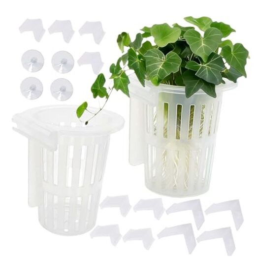 2 Pack Upgraded Aquarium Plant Holder, Large Fish Tank Plant Holder with