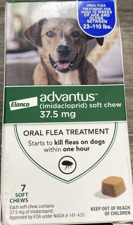 Advantus Soft Chews for Dogs 23-110 lb (7 Count) 37.5mg – BRAND NEW Exp 06/28