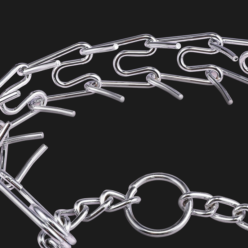 Adjustable Metal Steel Dog Pinch Prong Choke Chain Collar Training Guardian Gear