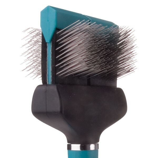 3 FLEXIBLE DOUBLE WIDE&TWO-SIDED SLICKER BRUSH GROOMING SET DOG Hair Mat Removal