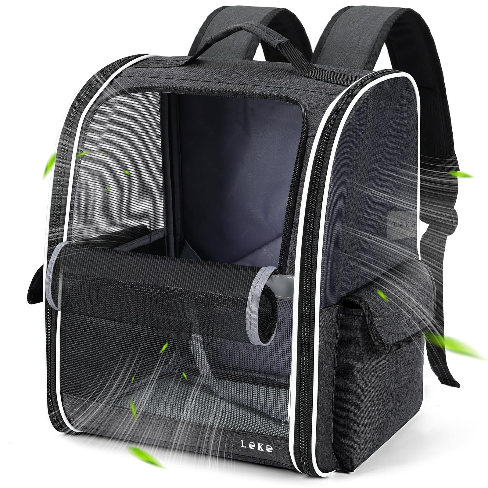 Pet Carrier Backpack for Small Medium Dogs & Cats up to 18 lbs, Breathable, Coll