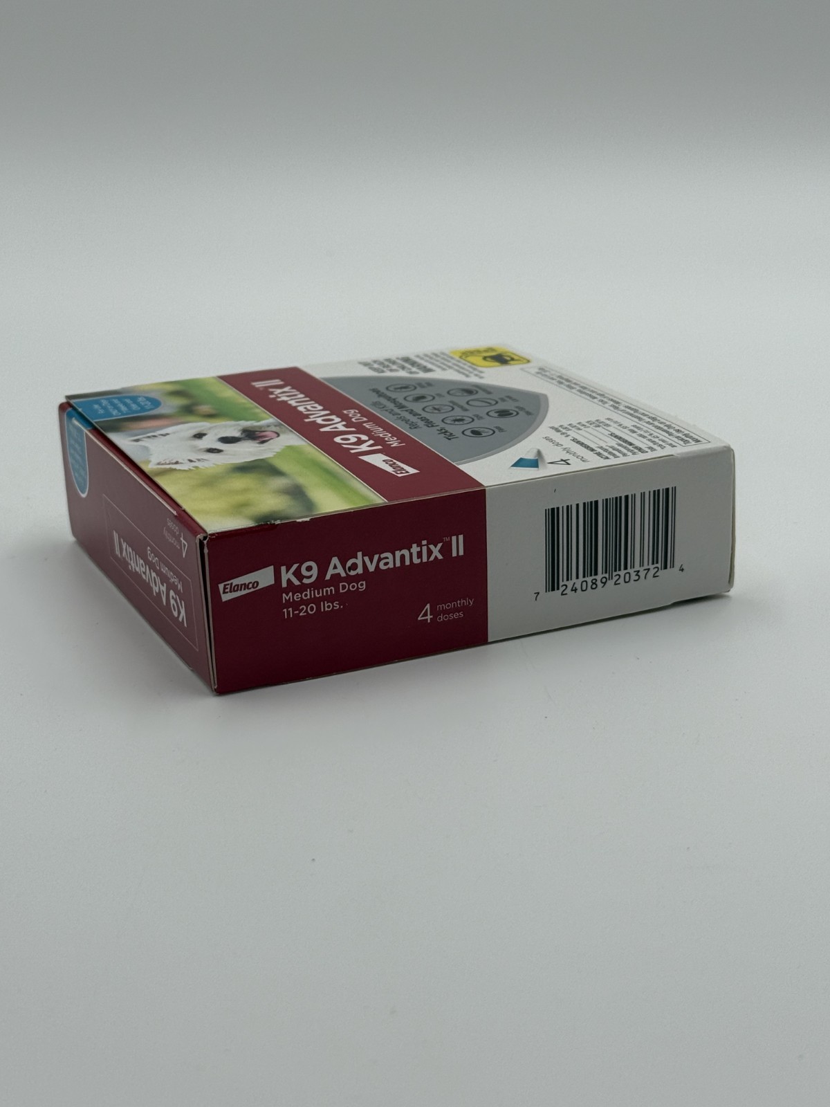 K9 Advantix II Flea Medicine Medium Dog Size M 11-20 lbs 4 Month Pack Supply New