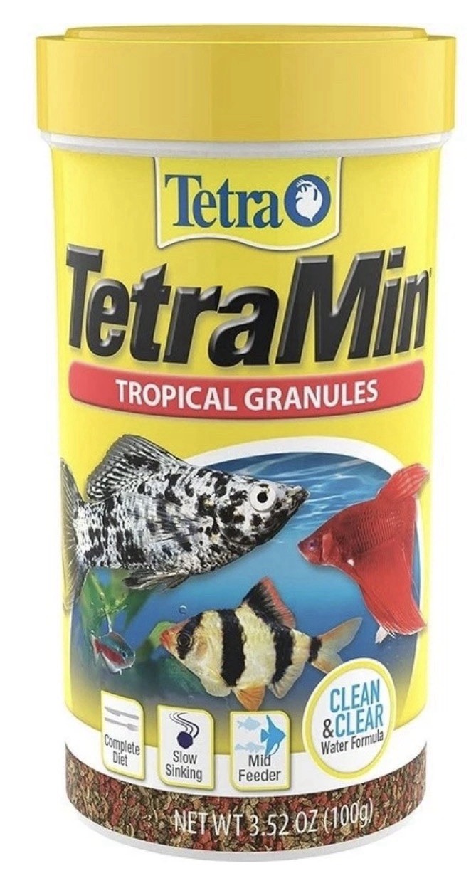 (4) Tropical Fish Food Slow-Sinking Granules Nutritious Clear-Water Formula New