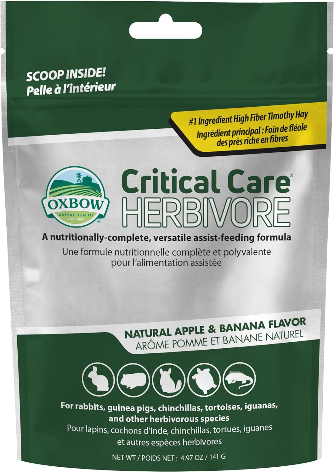 Critical Care Herbivore, Emergency Guinea Pig Food, Rabbit Food for Recovery, Na