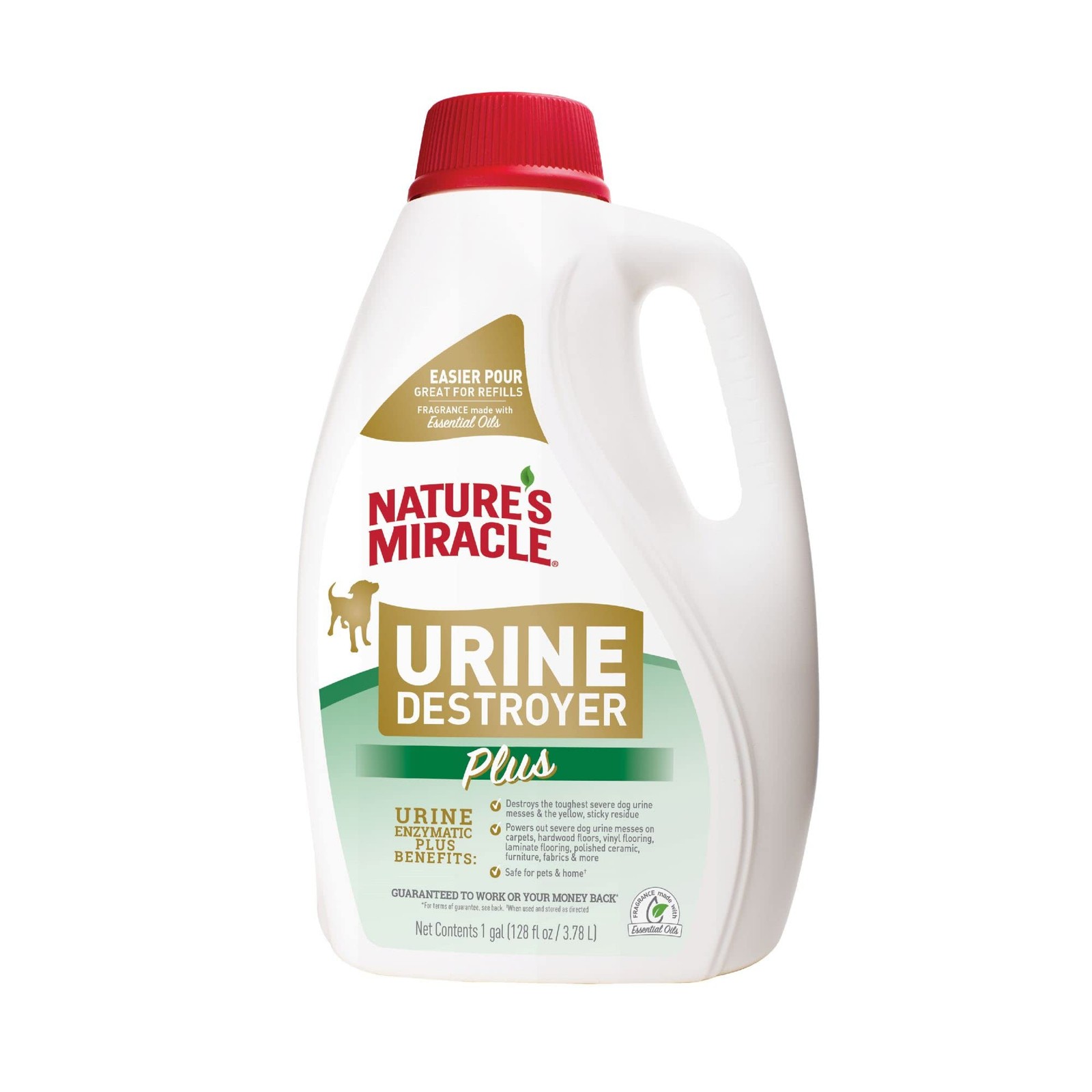 Nature’s Miracle Urine Destroyer Plus for Dogs, 128 Fl Oz (Pack of 1), Refill