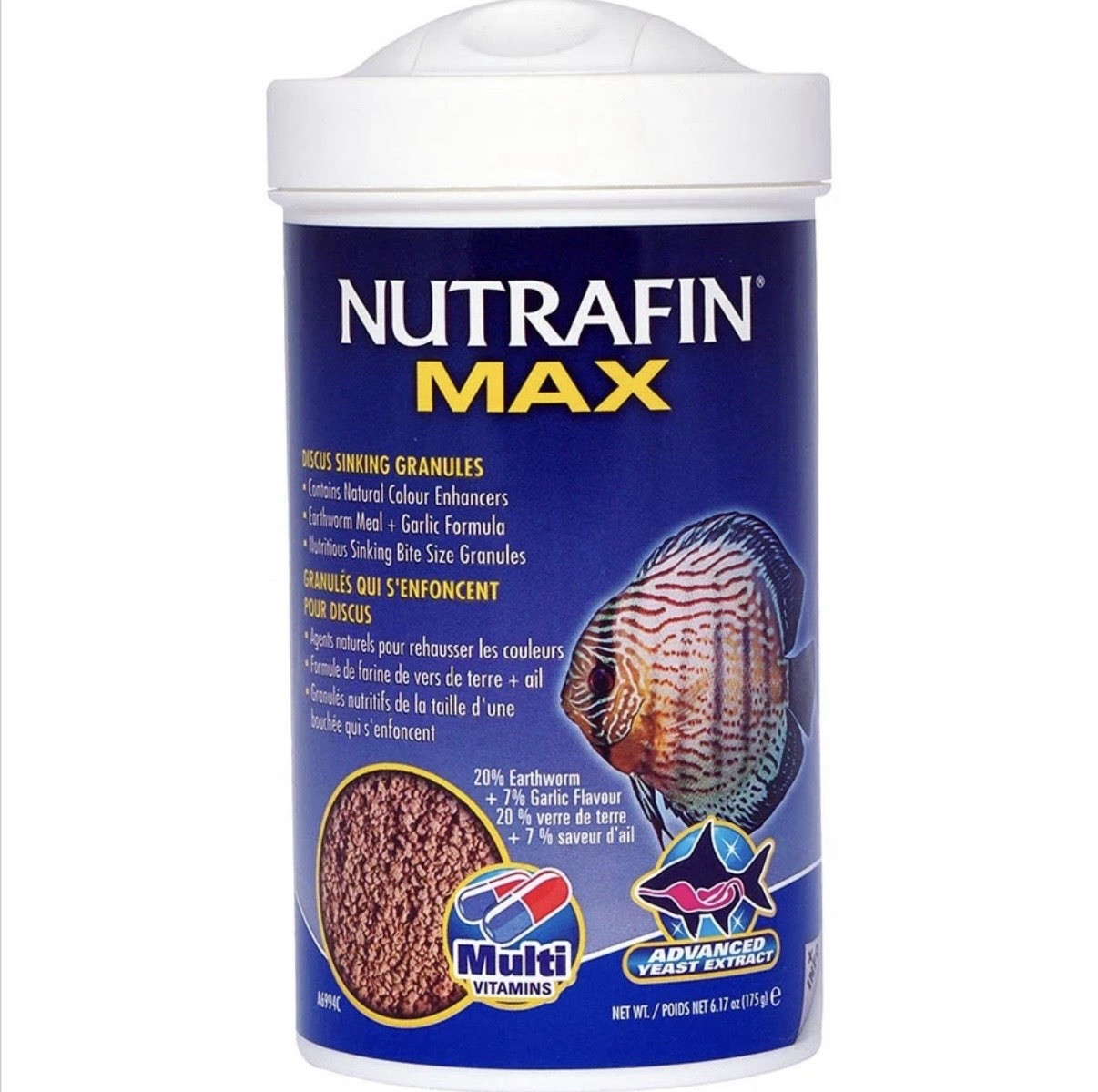 Nutrafin Max Discus Sinking Granules 175gm – Fish Food Pellets