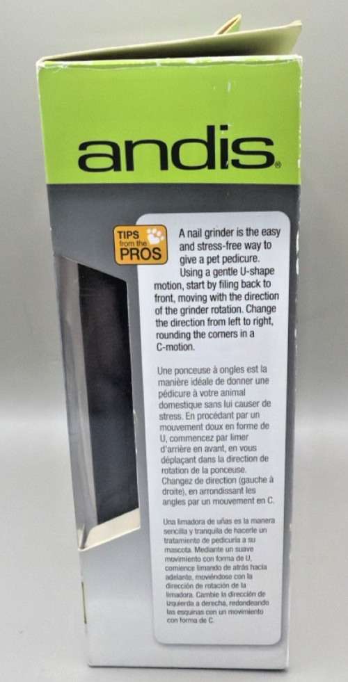 ANDIS 65880 CORDLESS/CORDED PET NAIL GRINDER! NEW NEVER USED CONDIT (CJL007980)