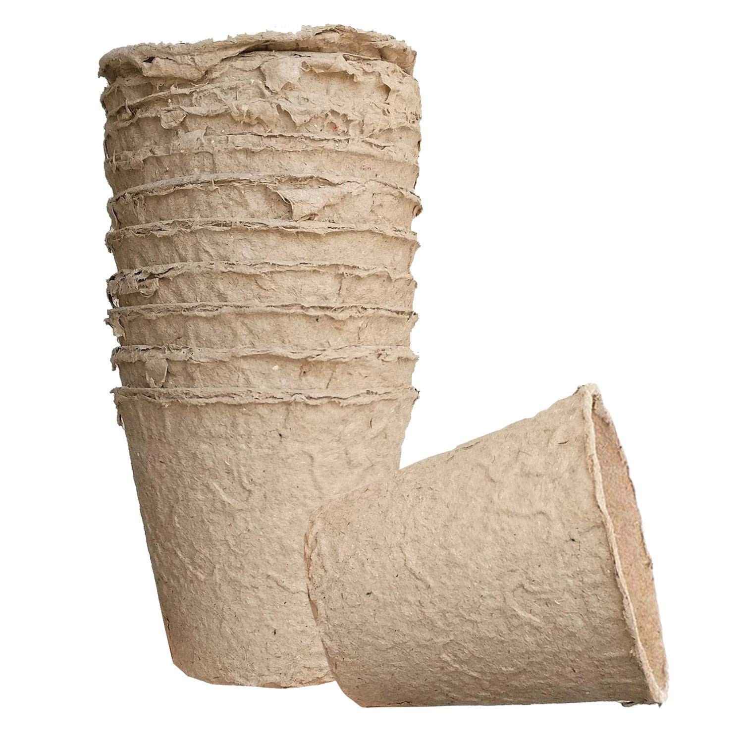 Biodegradable Peat Pots Set (10-Piece) 1 Pack