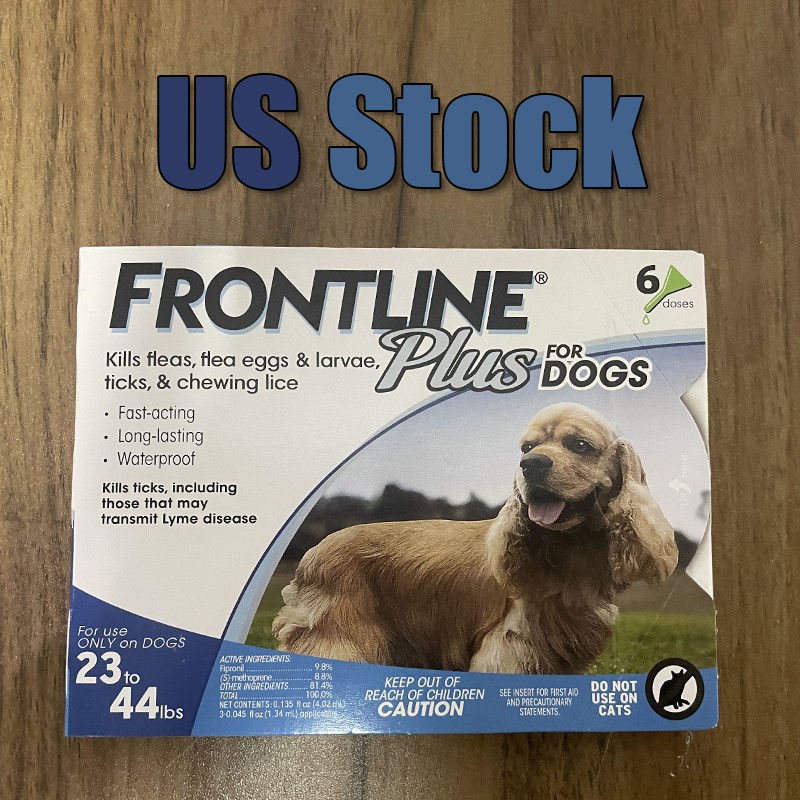 FR0NTLINE PLUS For Dogs 6 Doses 23 – 44 lbs -Exp 04/2028 (EPA Approved)