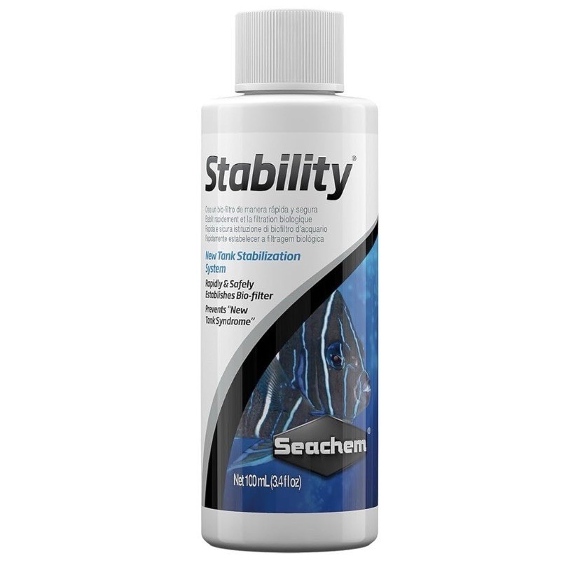 5X Seachem Stability Fish Tank Stabilizer – For Freshwater 3.4 Fl Oz