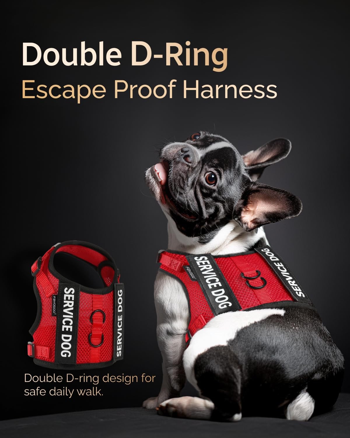 Service Dog Vest for Small Dogs Air Mesh Breathble Emotional Support Animal Vest